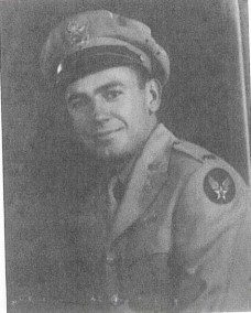 Black and white portrait of a soldier.